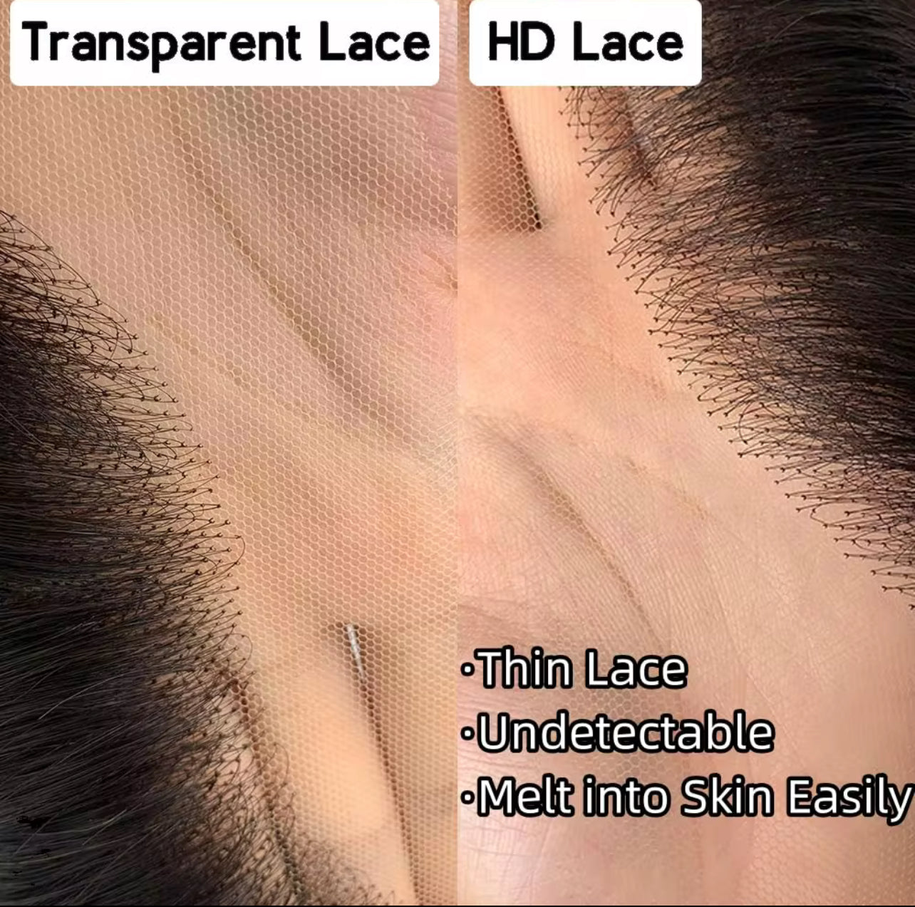 5x5 HD Lace Closure – Premium Unprocessed Hair-Ready to Wear