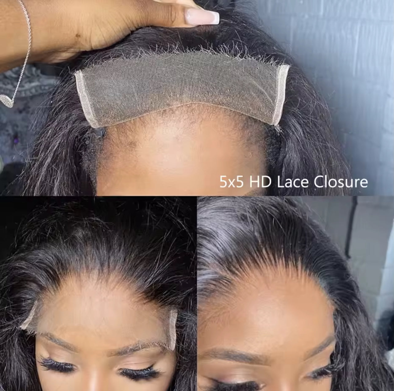 5x5 HD Lace Closure – Premium Unprocessed Hair-Ready to Wear