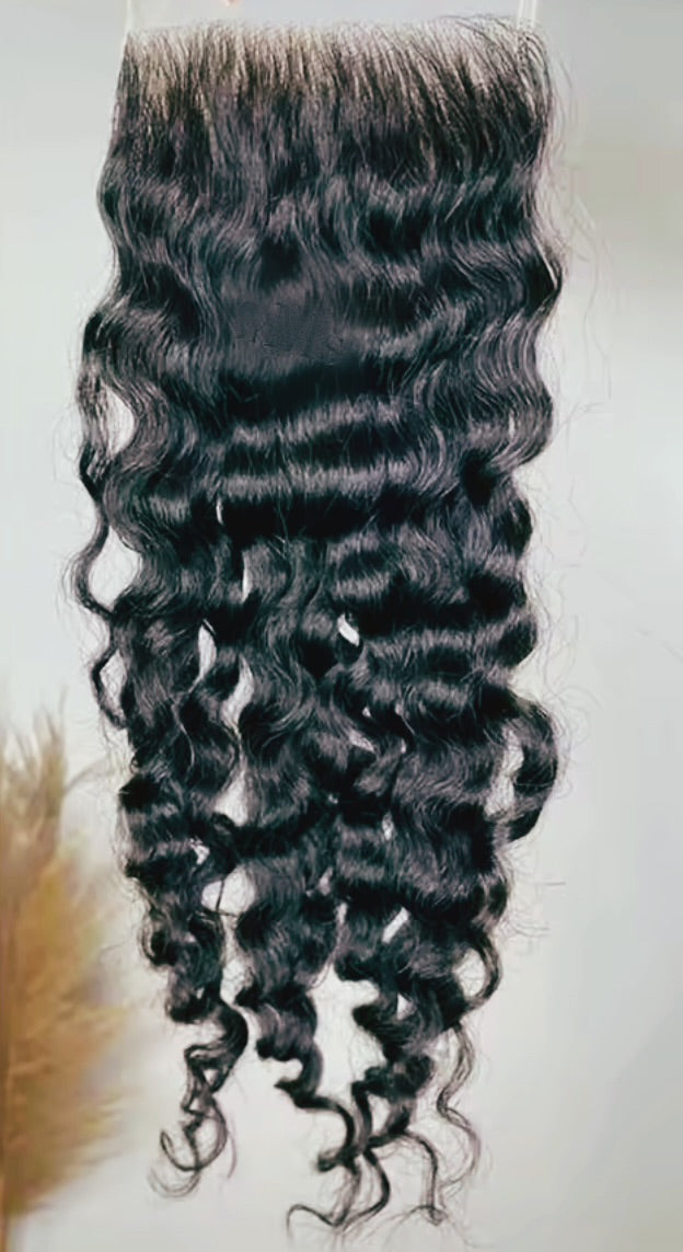 5x5 HD Lace Closure – Premium Unprocessed Hair-Ready to Wear