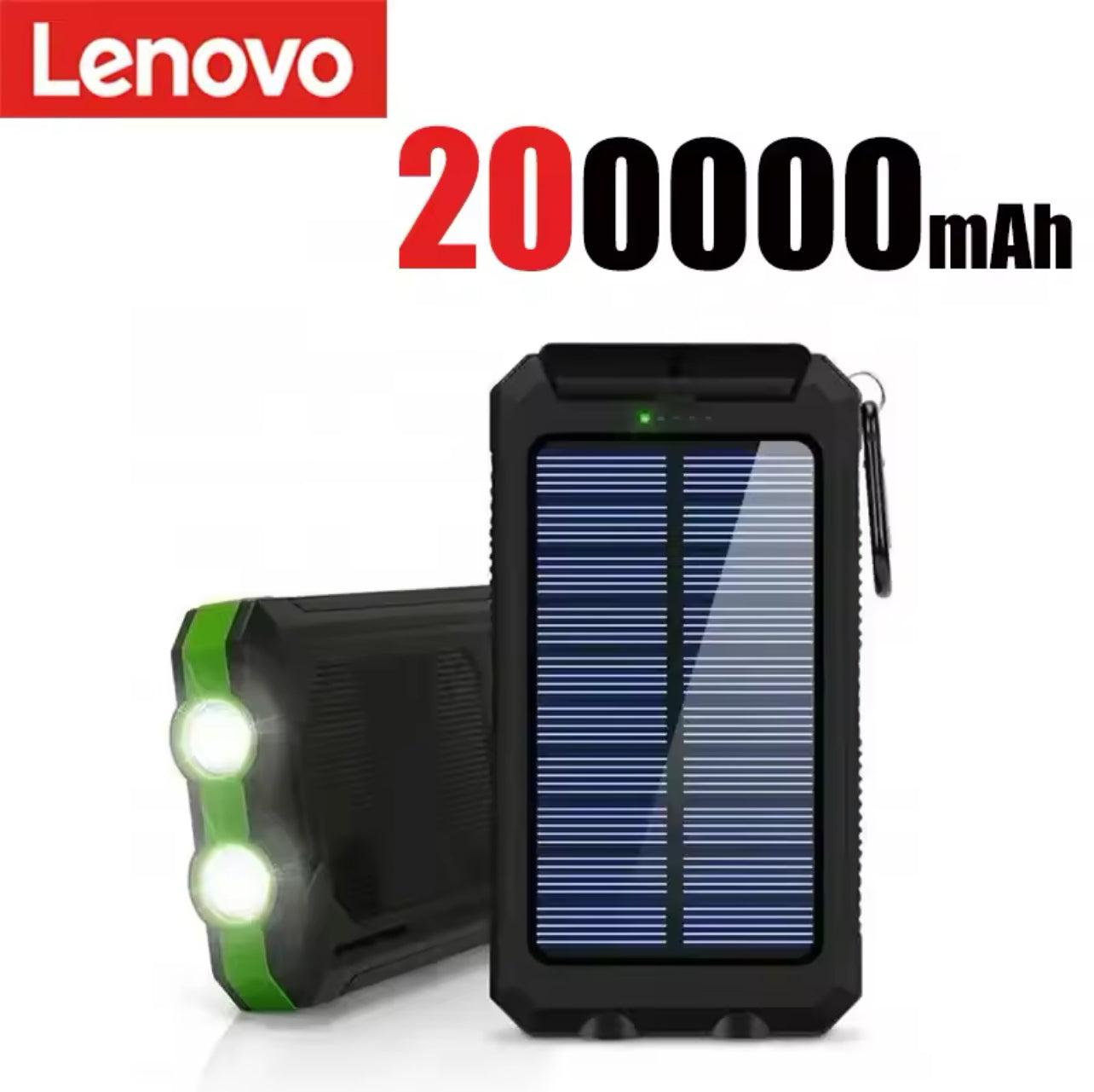 Lenovo 200000mAh Solar Power Bank