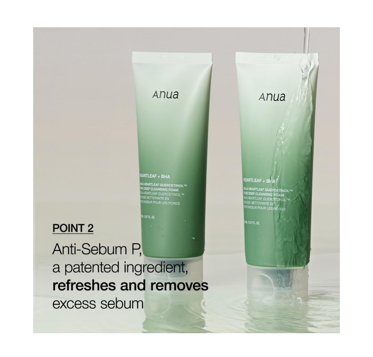 ANUA Heartleaf Quercetinol Pore Deep Cleansing Foam