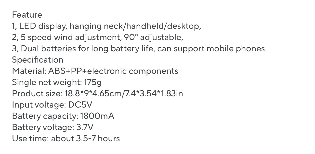 USB Handheld Mini Fan- Foldable Portable