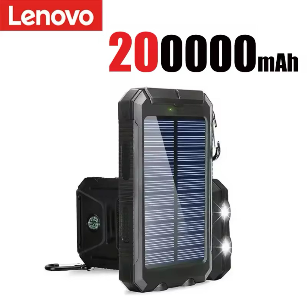 Lenovo 200000mAh Solar Power Bank