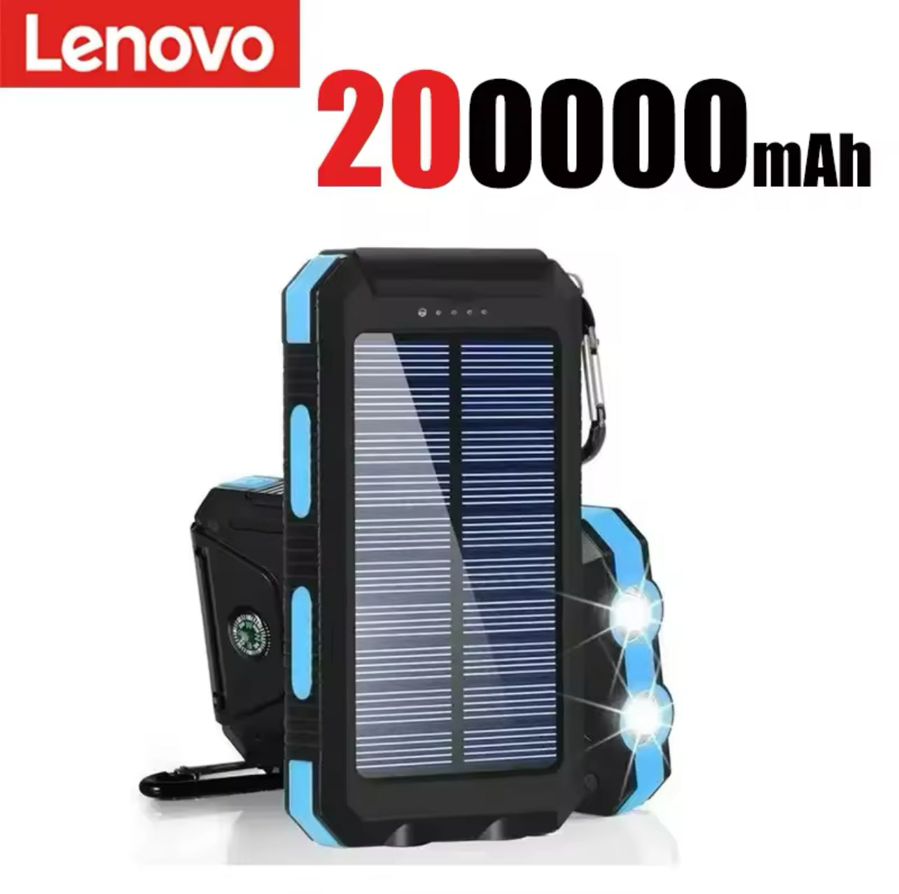 Lenovo 200000mAh Solar Power Bank