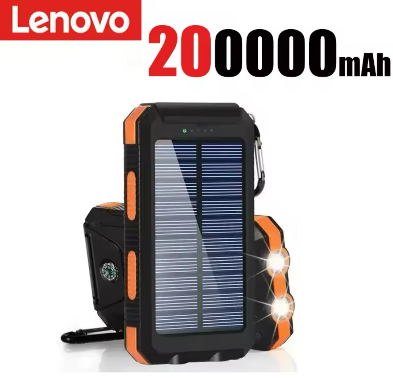 Lenovo 200000mAh Solar Power Bank