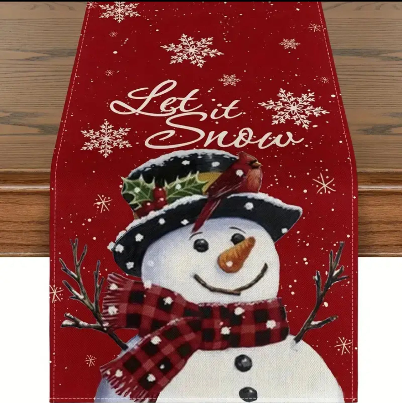 Christmas Table Runner- Linen