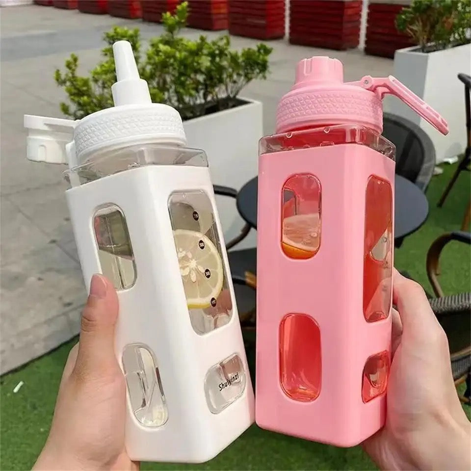 Kawaii Water Bottle With Straw