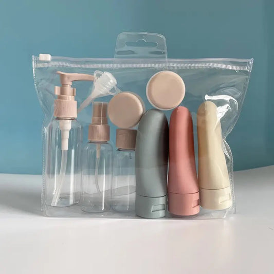 11pc Travel Bottle Set-Refillable