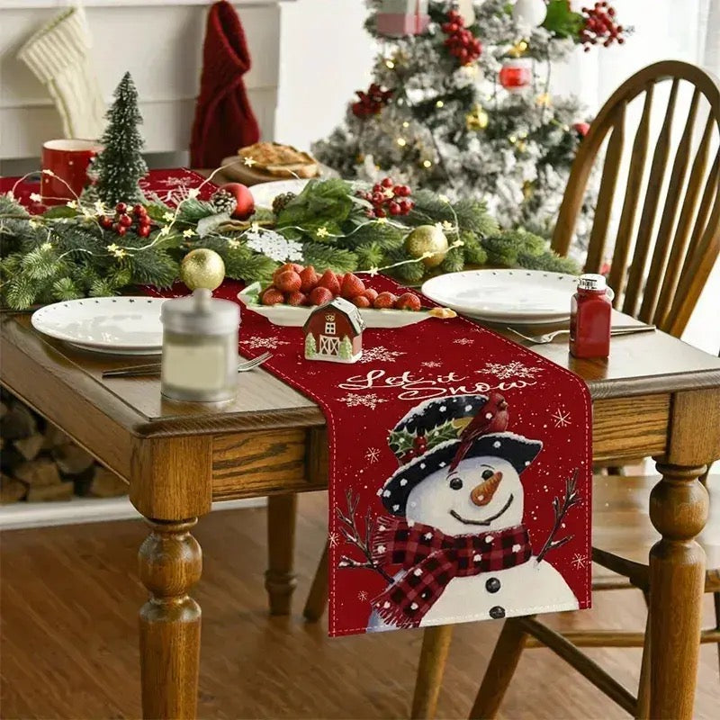 Christmas Table Runner- Linen