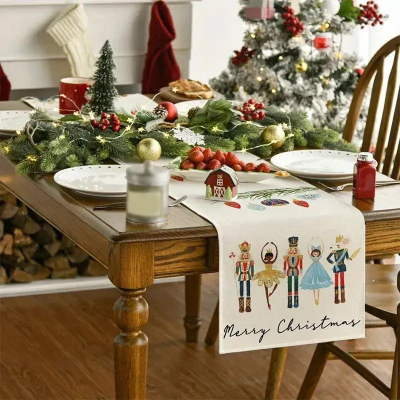 Christmas Table Runner- Linen