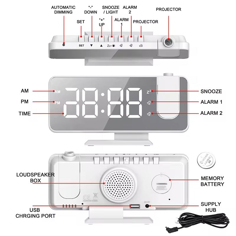 LED Digital Alarm Clock