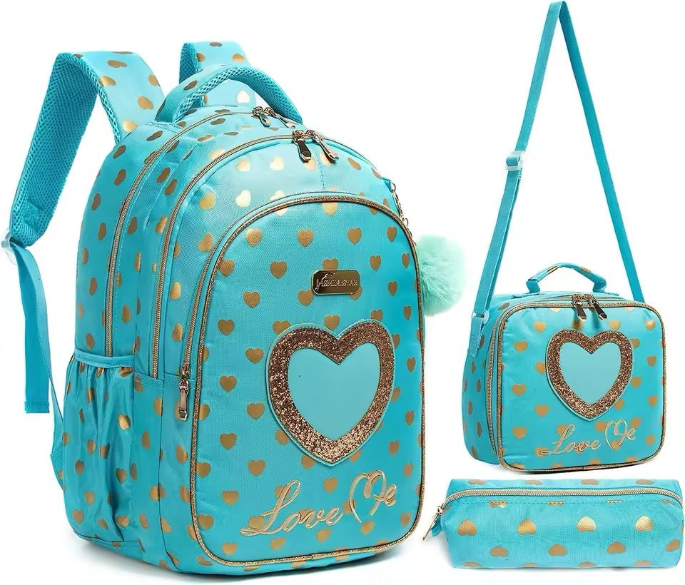 Girls Backpack w/lunch bag