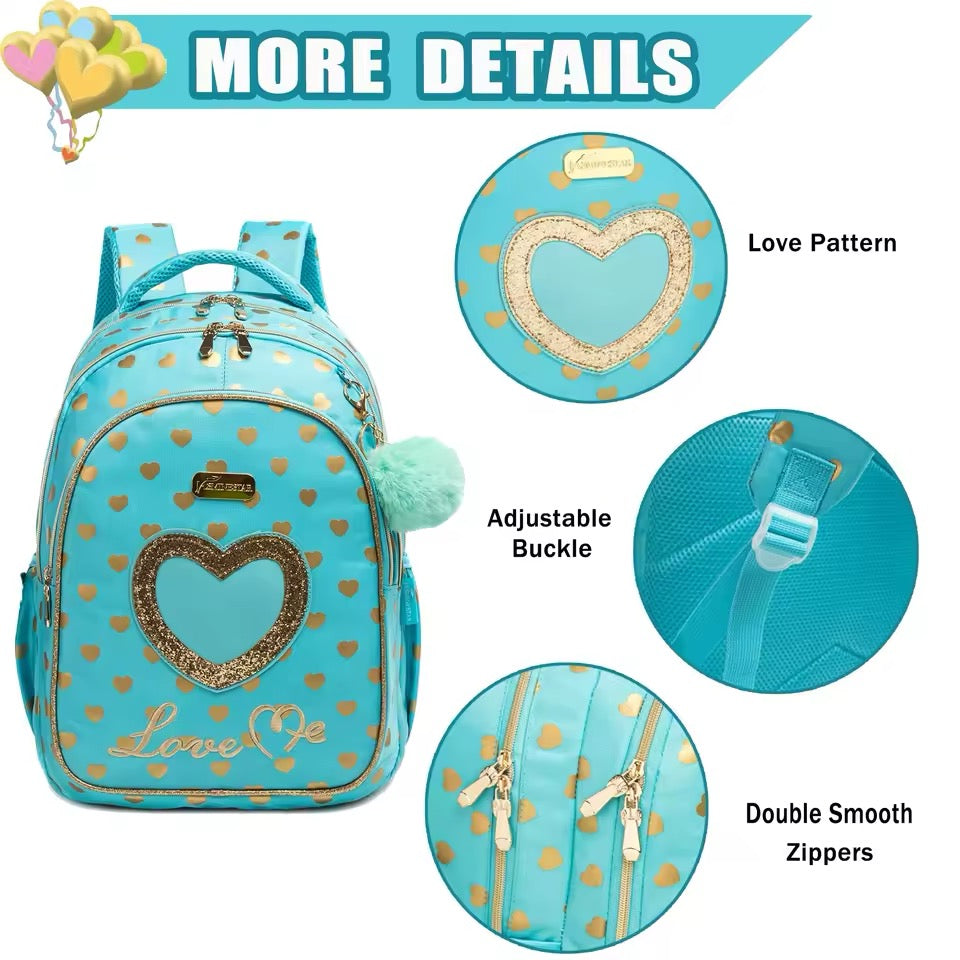 Girls Backpack w/lunch bag