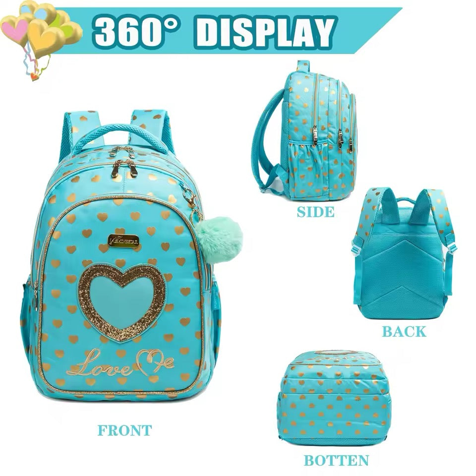 Girls Backpack w/lunch bag