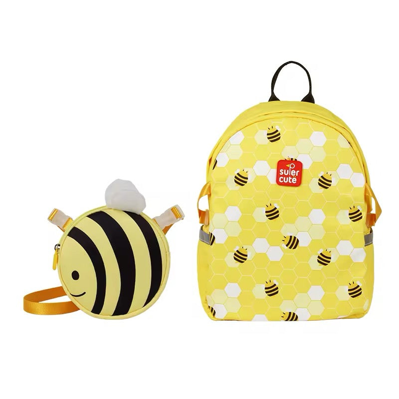 Toddler Cartoon Backpack W/messenger bag