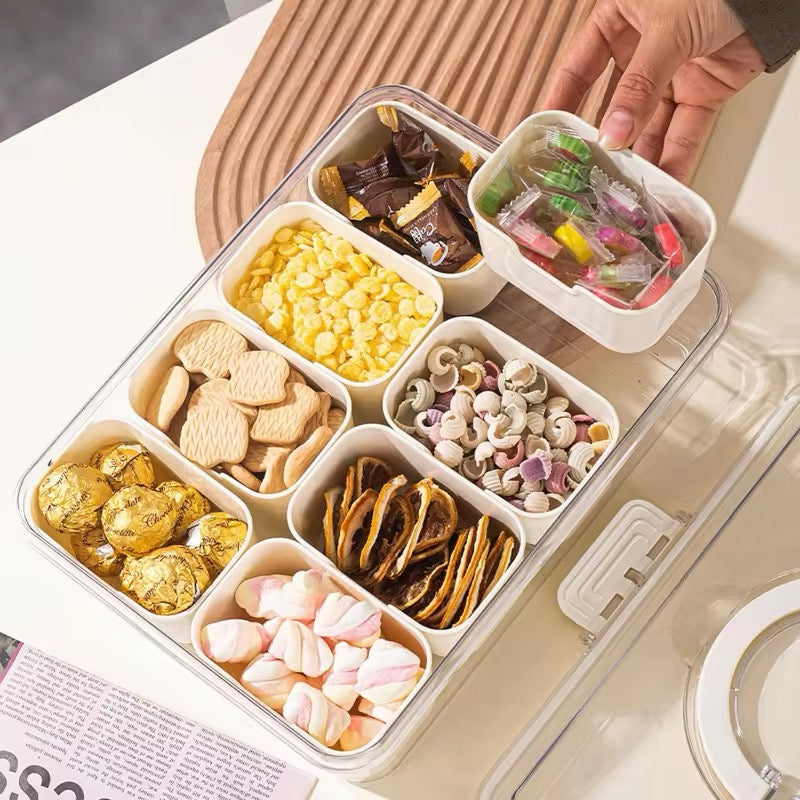 Snack Box w/divider & Lid