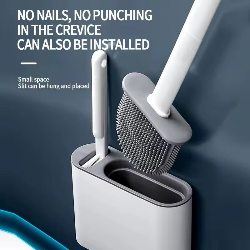 Silicone Toilet Brush Holder/Set