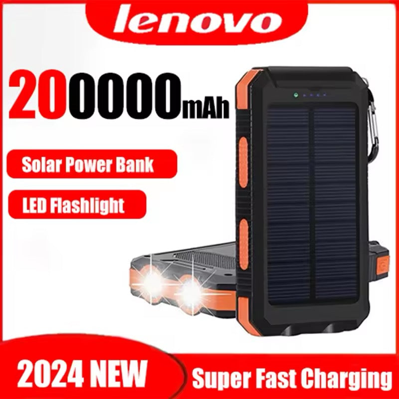 Lenovo 200000mAh Solar Power Bank